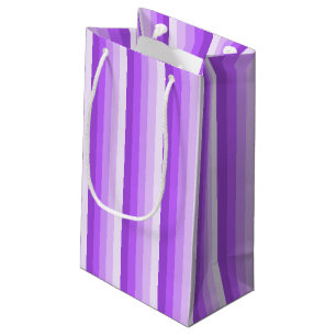 Petit Sac Cadeau Bandes d'ombre pourpres