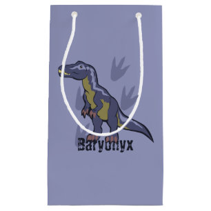 Petit Sac Cadeau Baryonyx bleu