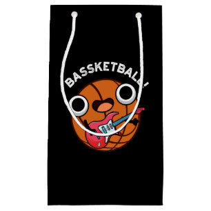 Petit Sac Cadeau Bassketball Funny Basketball Music Pun Dark BG