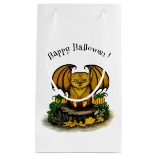 Petit Sac Cadeau Bat d'Halloween mignonne
