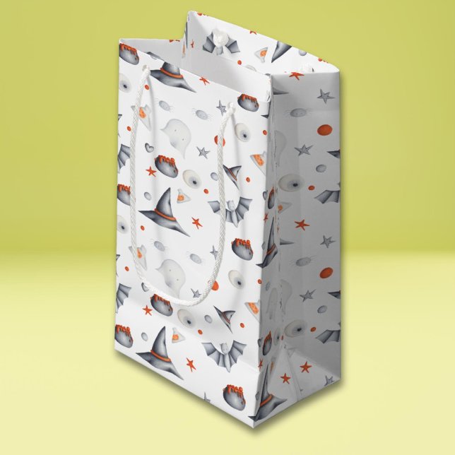 Petit Sac Cadeau Bats fantômes et chauves-souris motif d'Halloween (Créateur téléchargé)