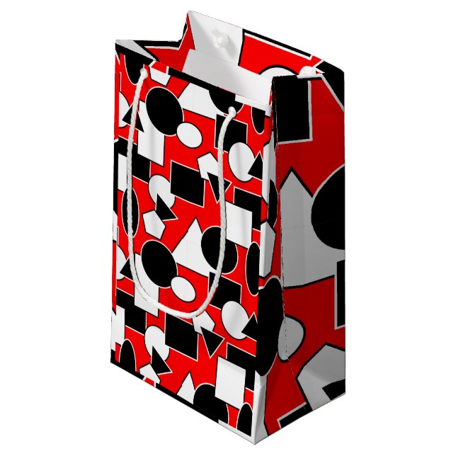 Petit Sac Cadeau Bauhaus Collage (Devant Angle)