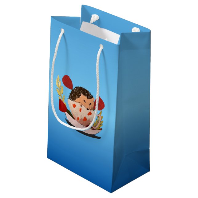 Petit Sac Cadeau Bébé hérisson (Dos Angle)