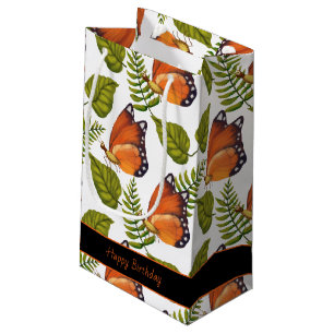 Petit Sac Cadeau Belles papillons   Texte modifiable