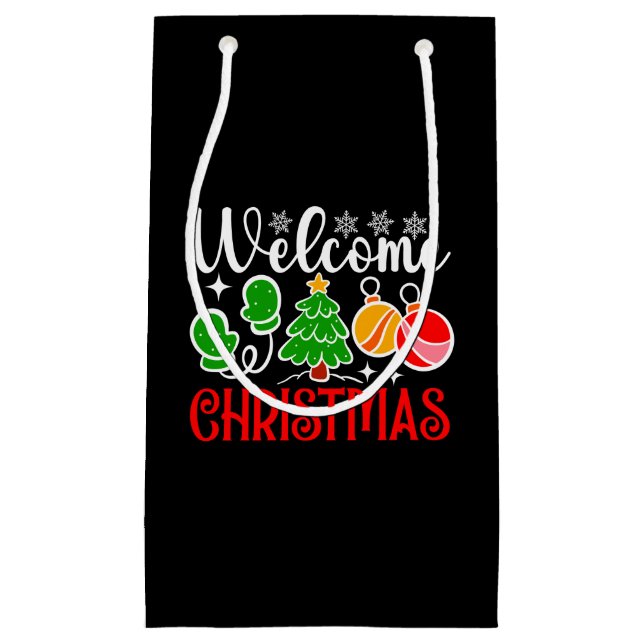 Petit Sac Cadeau Bienvenue Noël-23758  (Devant)