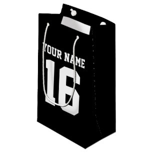 Petit Sac Cadeau Black Sporty Team Jersey