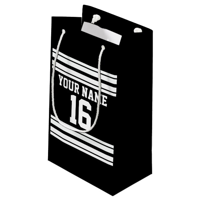 Petit Sac Cadeau Black White Team (Dos Angle)