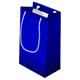Petit Sac Cadeau Bleu électrique solide