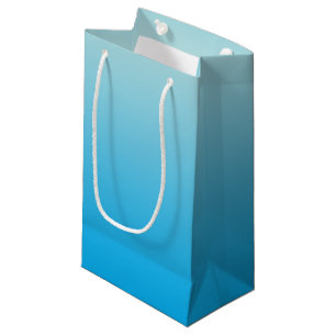 Petit Sac Cadeau Bleu Ombre d'Aqua