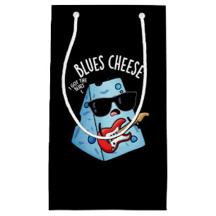 Petit Sac Cadeau Blues Fromage drôle Nourriture Pun Dark BG