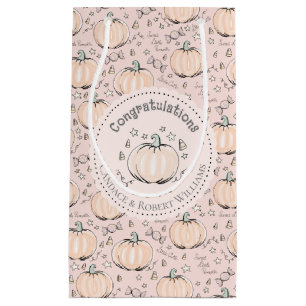 Petit Sac Cadeau Blush Pink Little Citrouille Baby Félicitations