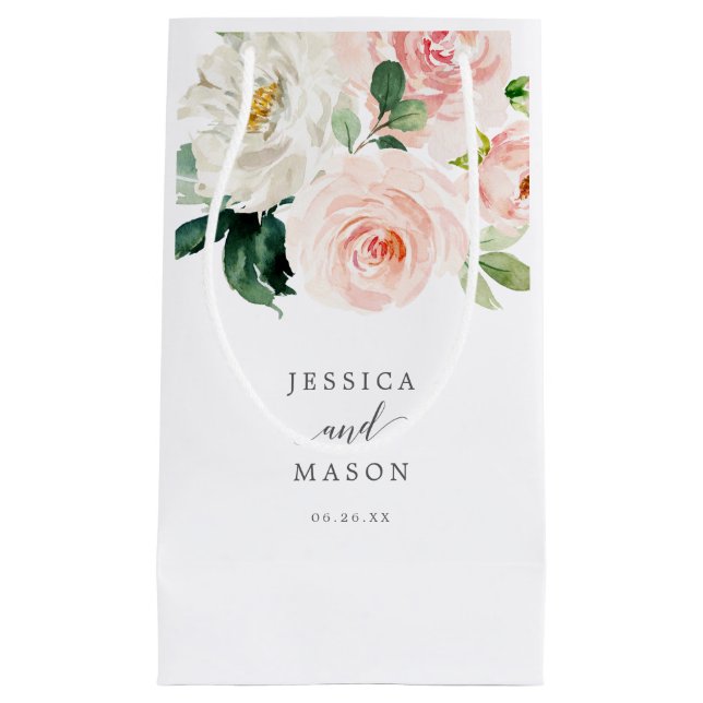 Petit Sac Cadeau Blushing Blooms Hotel Mariage Cadeau (Devant)