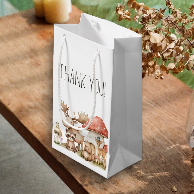 Petit Sac Cadeau Boho Woodland Animaux Baby shower Favoriser (Créateur téléchargé)