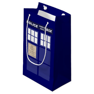 Petit Sac Cadeau Boîte téléphonique publique de police