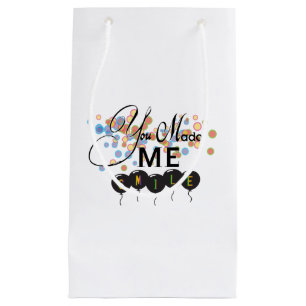 Petit Sac Cadeau Bonne citation avec ballons - Vous M'avez FAIT SOU