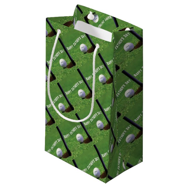 Petit Sac Cadeau Bonne Fête des pères (Devant Angle)