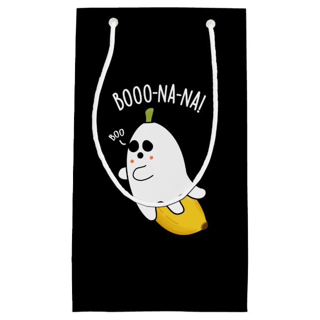Petit Sac Cadeau Boo-nana Drôle Fantôme Banane Pun Sombre BG (Devant)