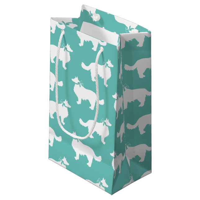 Petit Sac Cadeau Bordure Collie Chien Chien Chien Puppy (Devant Angle)