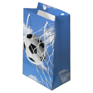 Petit Sac Cadeau Boule de soccer dans Net