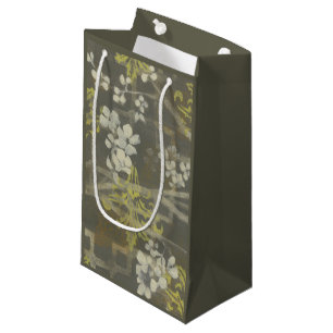 Petit Sac Cadeau Branche de fleurs à motifs I