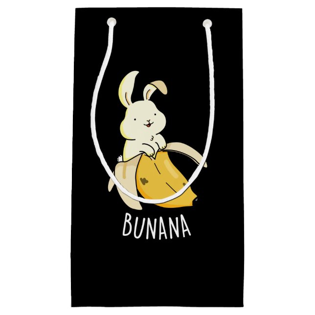 Petit Sac Cadeau Bunana Lapin Amusant Dans Un Jeu De Banane BG Somb (Devant)
