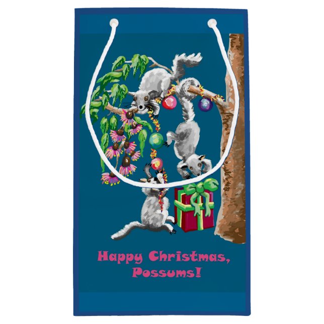 Petit Sac Cadeau cadeau de Noël australien (Dos)