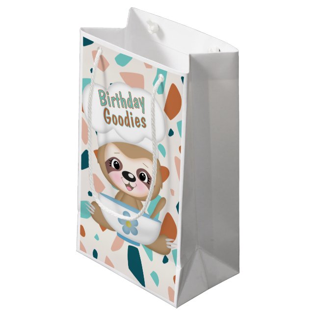 Petit Sac Cadeau Cadeaux d'anniversaire (Devant Angle)