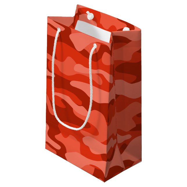 Petit Sac Cadeau Camo monochrome Soda orange (Devant Angle)