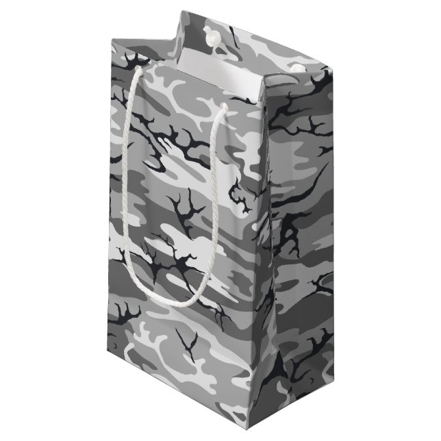 Petit Sac Cadeau Camo urbain (Devant Angle)