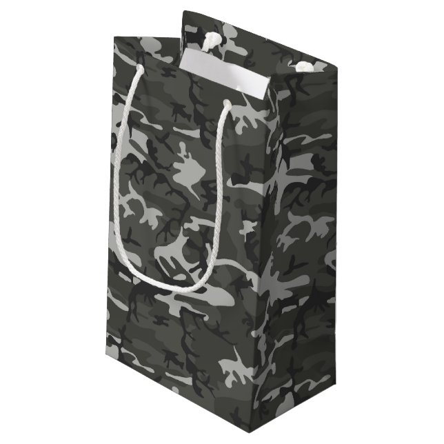 Petit Sac Cadeau Camo urbain Motif Camping et chasse (Dos Angle)