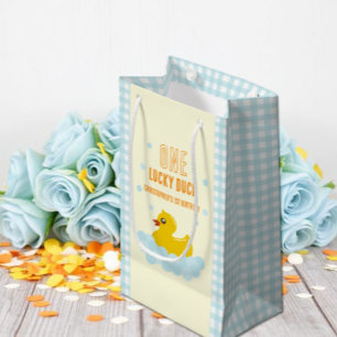 Petit Sac Cadeau Canard 1er anniversaire