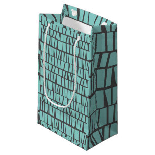 Petit Sac Cadeau Carreaux bleus