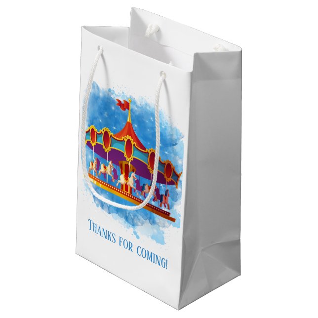 Petit Sac Cadeau carrousel pour enfants unisex mignon ajouter du te (Dos Angle)