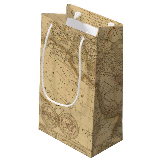 Petit Sac Cadeau Carte antique (Dos Angle)