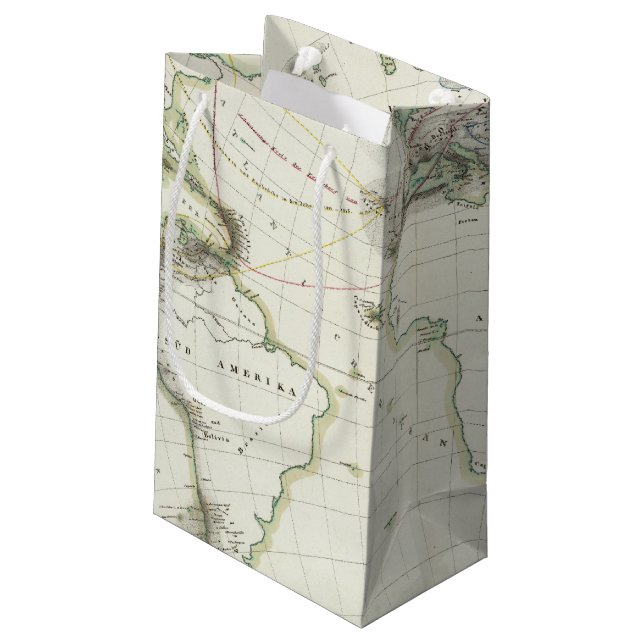 Petit Sac Cadeau Carte d'activité volcanique (Dos Angle)
