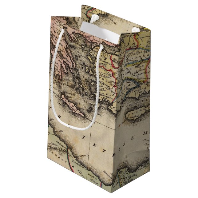 Petit Sac Cadeau Carte d'atlas de Moyen-Orient (Dos Angle)