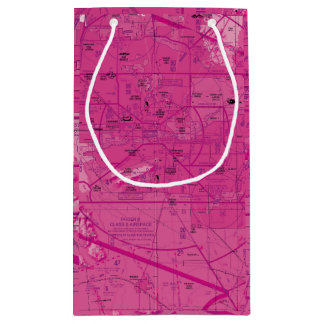 Petit Sac Cadeau Carte d'aviation