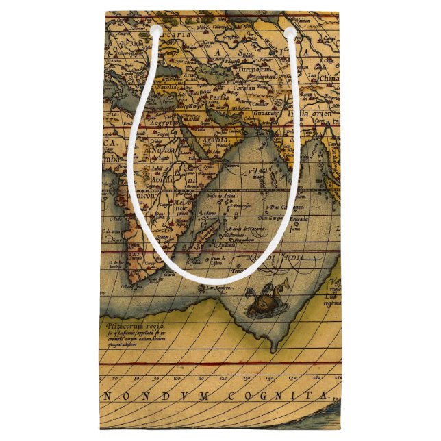 Petit Sac Cadeau Carte du monde Antique Ortelius Europe Voyage (Devant)
