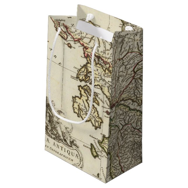 Petit Sac Cadeau Carte grecque antique (Dos Angle)