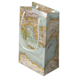 Petit Sac Cadeau Carte méditerranéenne orientale