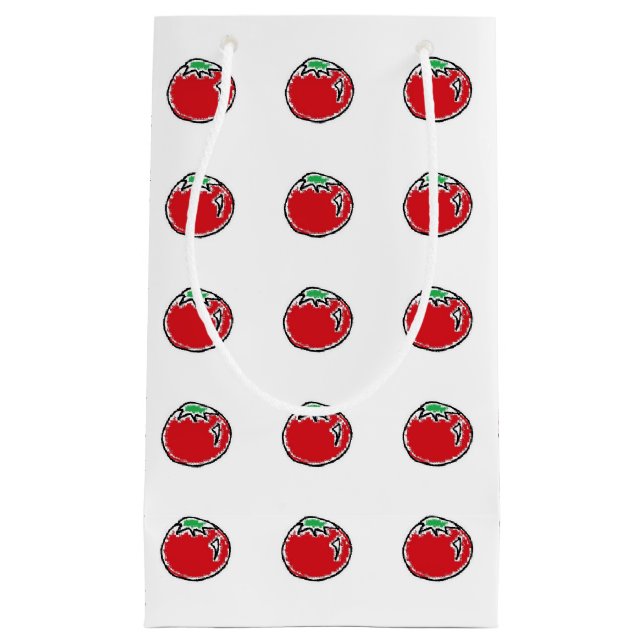 Petit Sac Cadeau Carton de tomate cerise (Devant)