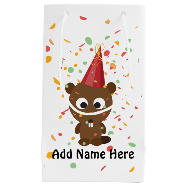Petit Sac Cadeau Cavalier du Parti Cute Confetti (Devant)