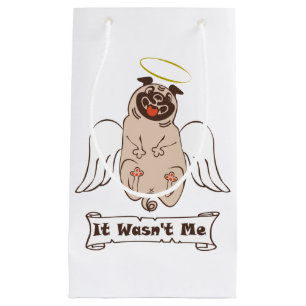 Petit Sac Cadeau Ce n'était pas moi ange carlin drôle de citation