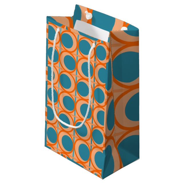 Petit Sac Cadeau Cercles et lignes MCM (Devant Angle)