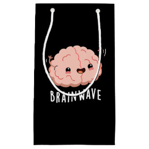 Petit Sac Cadeau Cerveau Wave drôle Anatomie Pun Dark BG
