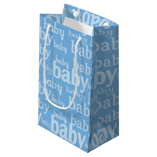 Petit Sac Cadeau C'est une fête pour bébé garçon (Devant Angle)