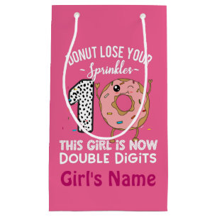 Petit Sac Cadeau Cette fille est maintenant double chiffres 10e ann