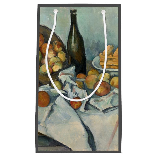 Petit Sac Cadeau Cezanne Panier Pommes Impressionnisme Art (Devant)