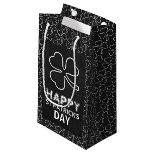 Petit Sac Cadeau Chalkboard Shamrock, Saint Patrick's Day