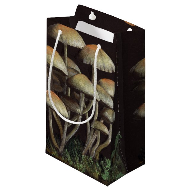 Petit Sac Cadeau Champignons (Devant Angle)